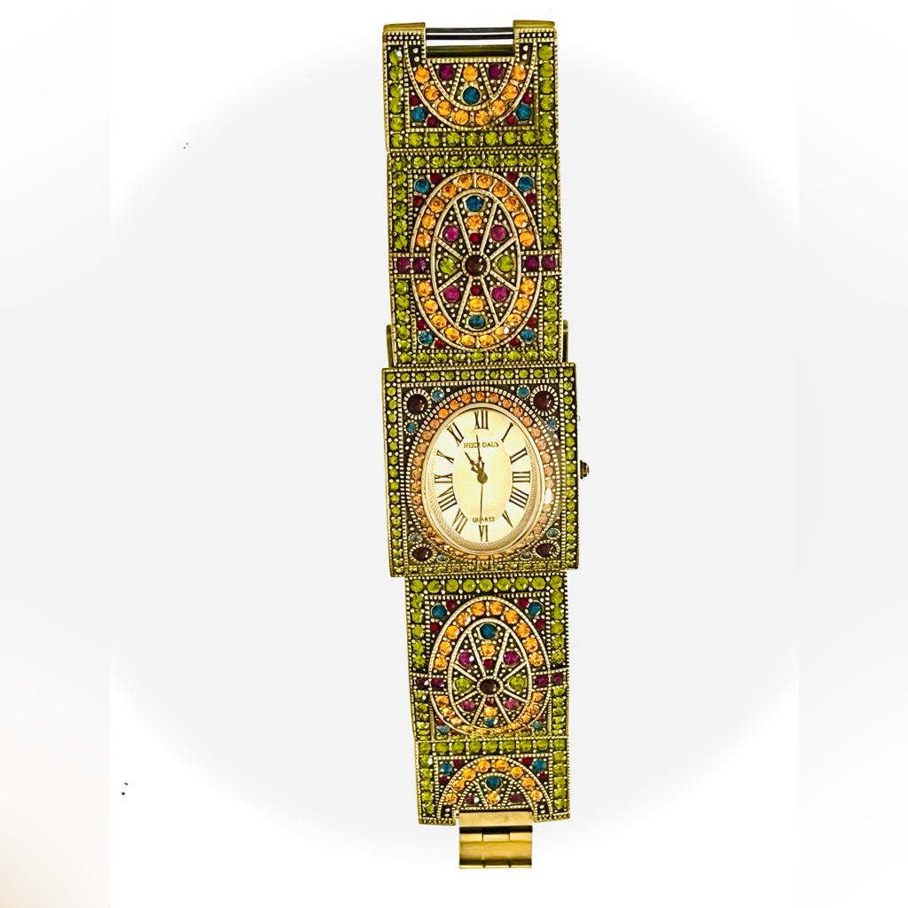 Heidi Daus ”Once Upon A Time” Swarovski Crystals Unworn/Vintage Bracelet Watch